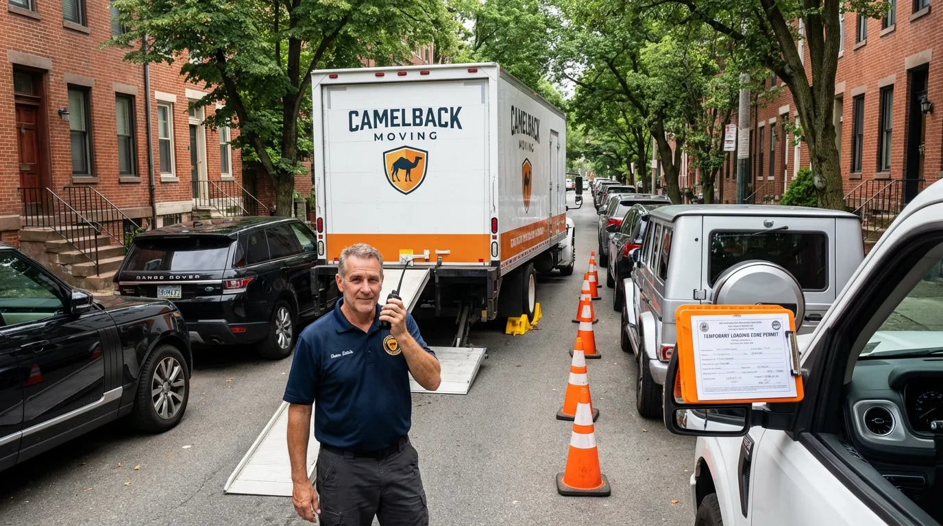 City street loading permit setup in Grove City, PA